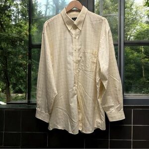 Jos.A.Bank Traveler's Collection‎ Wrinkle Resistant Cream Button-Down